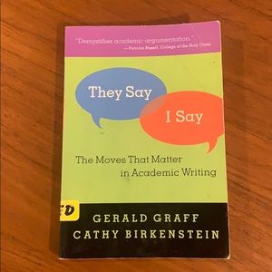 They Say I Say Academic writing book Gerald Graff